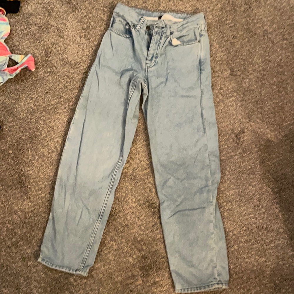 Top shop straight leg stretchy jeans